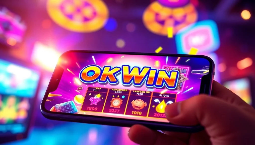 Experience thrilling predictions with OK Win mobile app showcasing engaging gameplay.