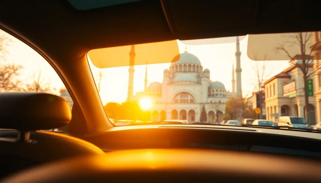 Experience exceptional professional driver hire ISTANBUL with luxurious chauffeur service against the backdrop of historic landmarks.