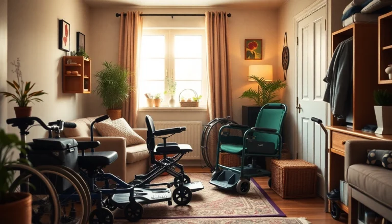 Enhance your mobility with featured mobility equipment in a welcoming home environment.