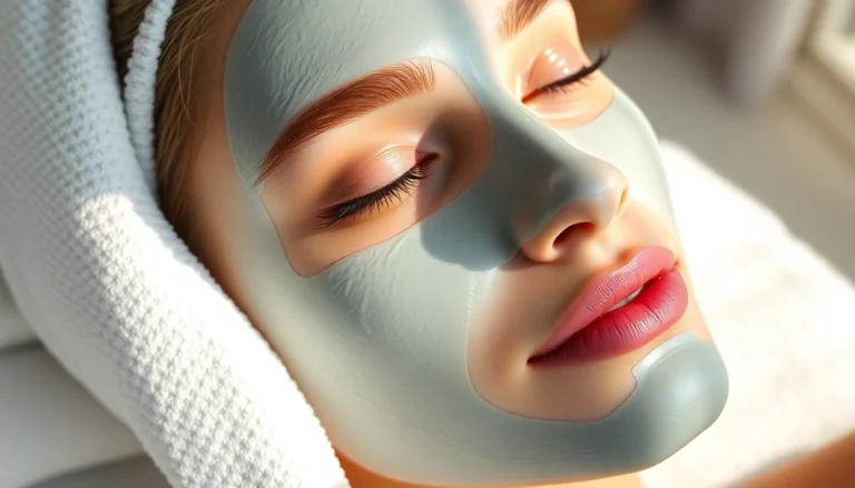 Revitalize your skin with a nourishing face mask, showcasing a glowing model's healthy complexion.