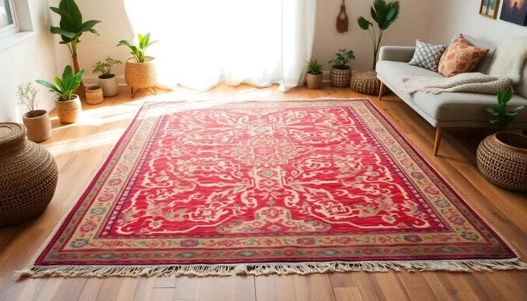 Admire the Zemmour vintage rugs collection, showcasing intricate patterns and vibrant colors.