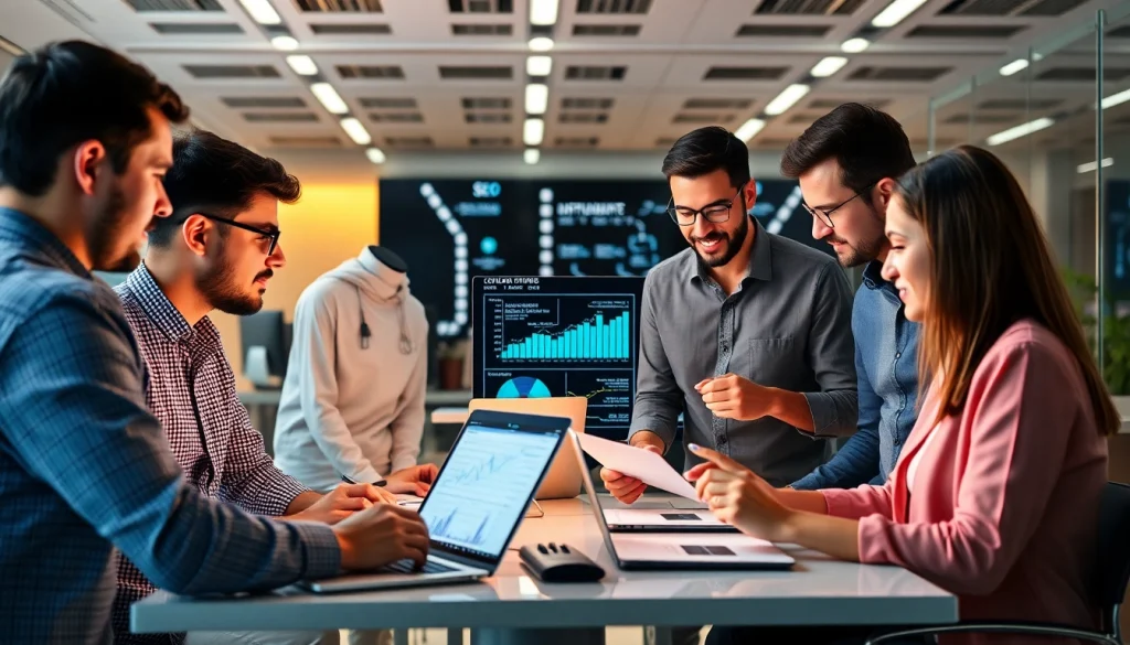 Dịch vụ SEO tối ưu qua team chuyên nghiệp bàn luận chiến lược trong không gian hiện đại.