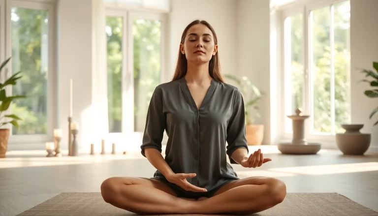 Practicing mindfulness to effectively cope with dealing with anxiety in a tranquil therapy setting.