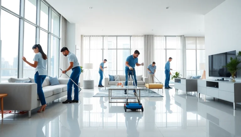 Efficient bond cleaning brisbane service in a bright, modern apartment highlighting sparkling surfaces.