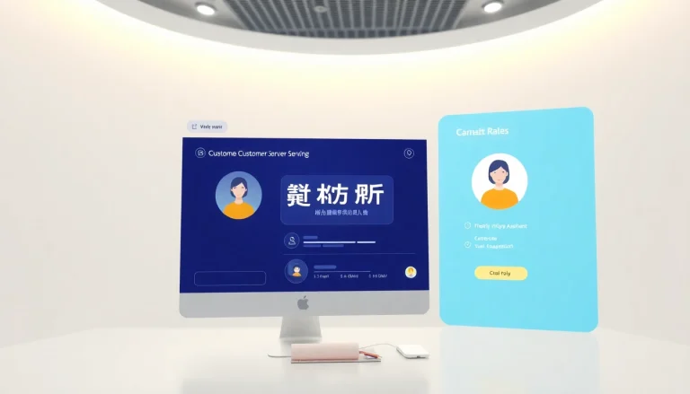 Showcase a user-friendly interface of 美洽客服系统 highlighting its interactive features for seamless customer engagement.
