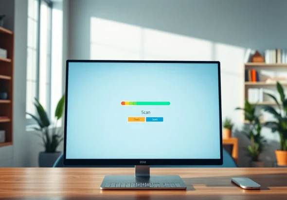 Utilize a plagiarism detector to check for originality in academic writing, shown on a computer screen.