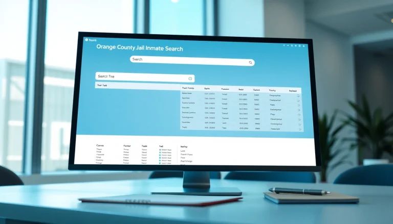 Engaging orange county jail inmate search interface showcasing inmate details.