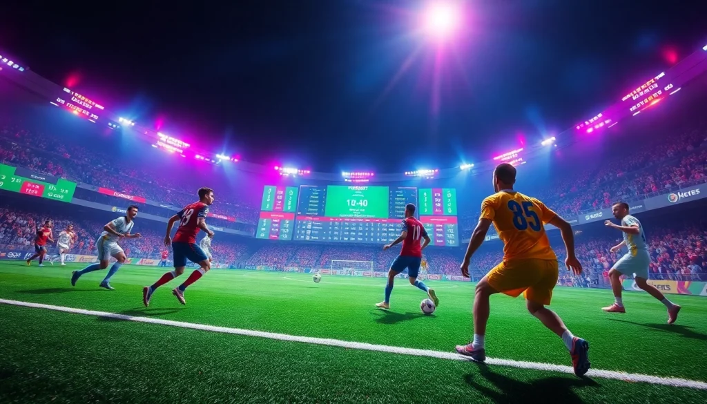 Engage with situs judi bola through a thrilling mix parlay betting scene filled with excitement.