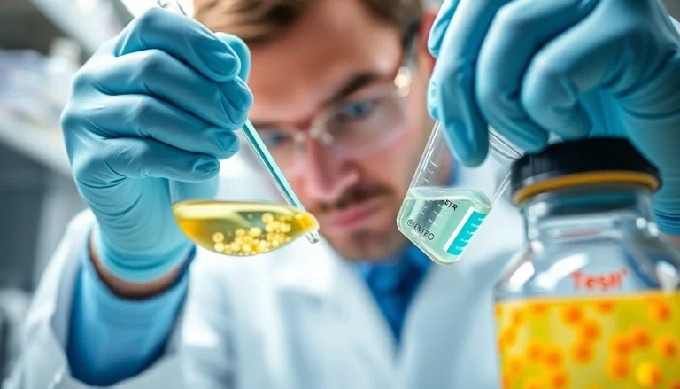 All check on a researcher demonstrating the efficiency of TeSR™ media in a vibrant laboratory environment.