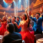 Experience the best dinner show in las vegas with vibrant performers entertaining an engaged audience.
