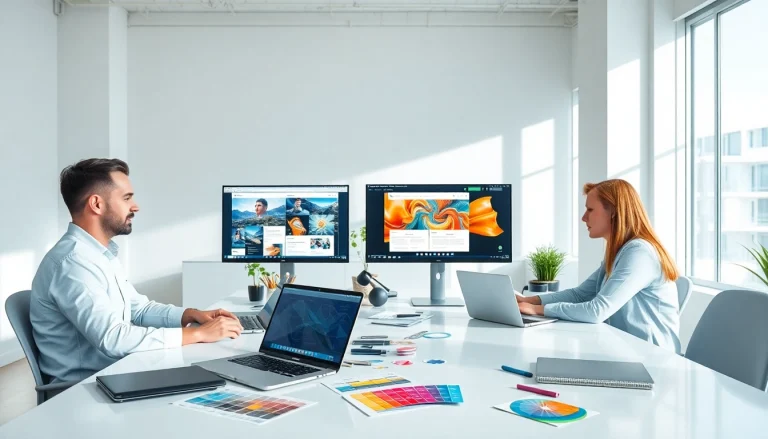 Engaging view of professional web design companies in kansas city creating digital projects collaboratively.