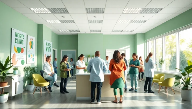 Engaging weight loss clinic las vegas nv with healthcare professionals assisting patients.