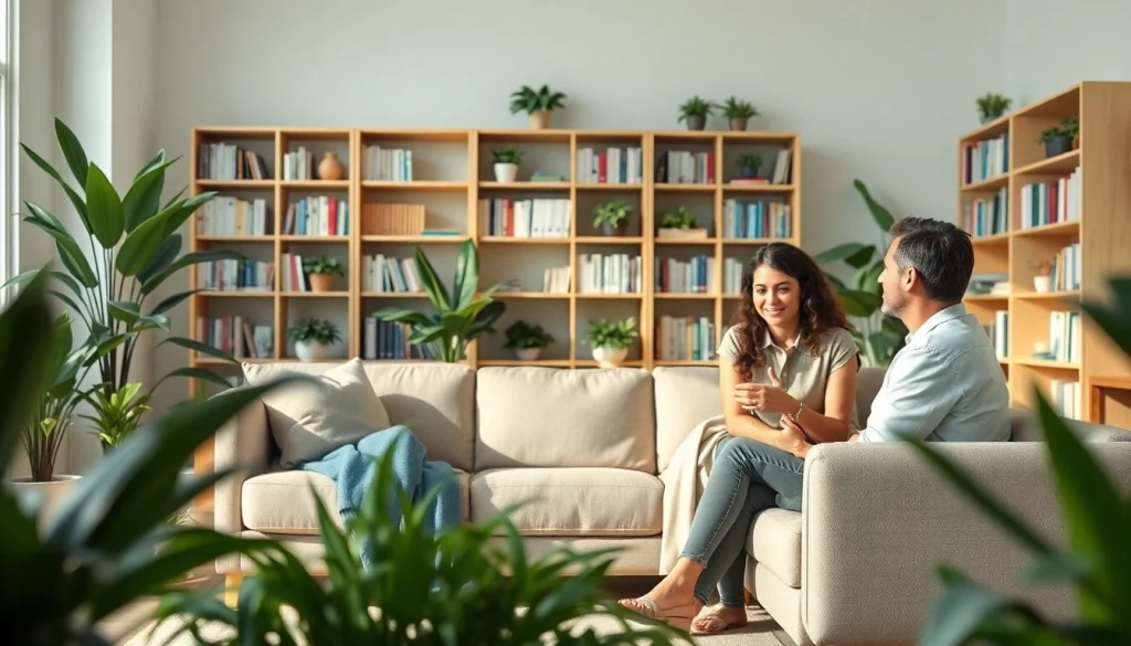 Therapist guiding a patient in a cozy office for depression treatment dubai.